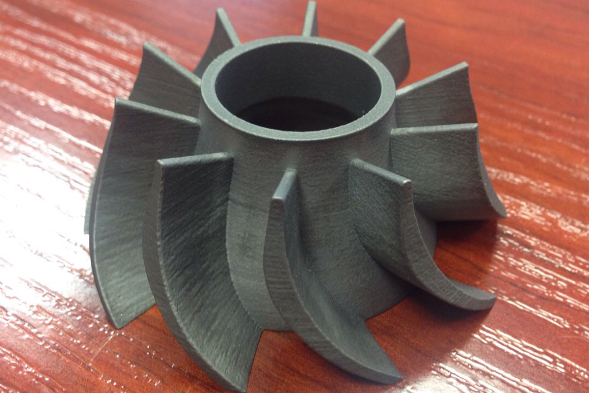 Turbina in acciaio realizzata in 3D da una stampante 3D ProX 400