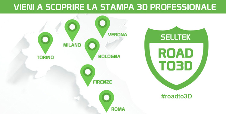 Road to 3D mappa eventi stampa 3D in Italia